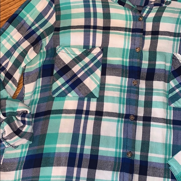 Ambiance Plaid Long Sleeve Button Up | Large - Picture 2 of 4